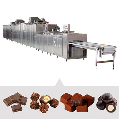 Linha para produção de chocolate