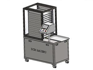 Sistema automático de alimentação de bandejas