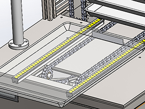 Sistema automático de alimentação de bandejas
