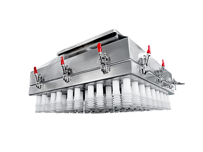 Sistema de transferência por sucção a vácuo para bolos